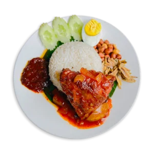 NASI LEMAK AYAM MASAK MERAH