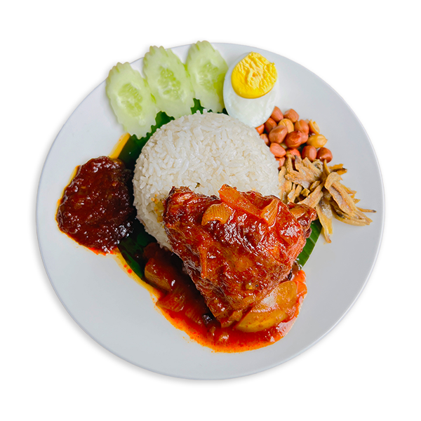 3. NASI LEMAK AYAM MASAK MERAH