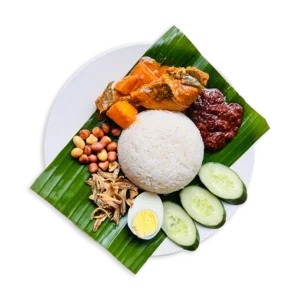 NASI LEMAK CURRY CHICKEN