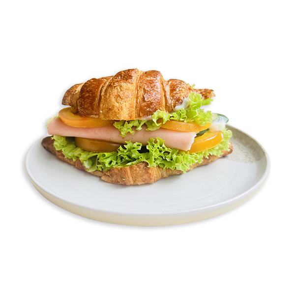 CHICKEN SLICE FRIED EGG CROISSANT