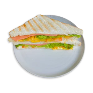 CHICKEN SLICES AND EGG SANDWICH