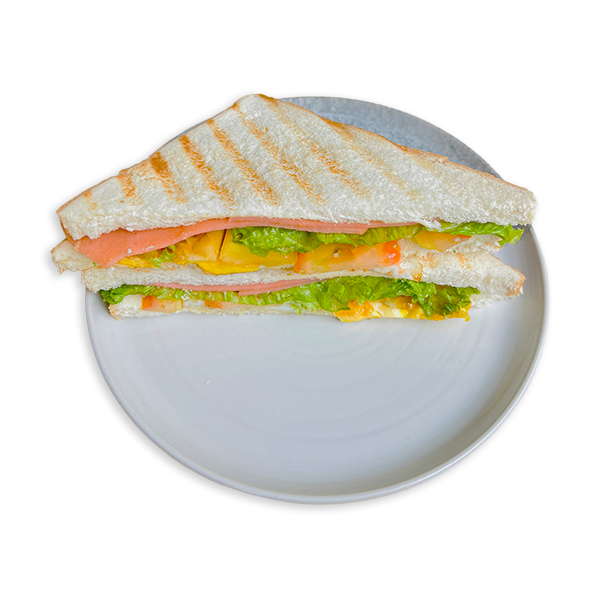 CHICKEN SLICES AND EGG SANDWICH