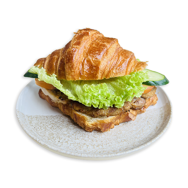 CROISSANTS WITH CHEESE GRILLED CHICKEN
